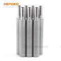 30-40 mícrons-filtros de metal sinterizado poroso 316L Filtro de aço inoxidável Sparger para reator em escala de laboratório